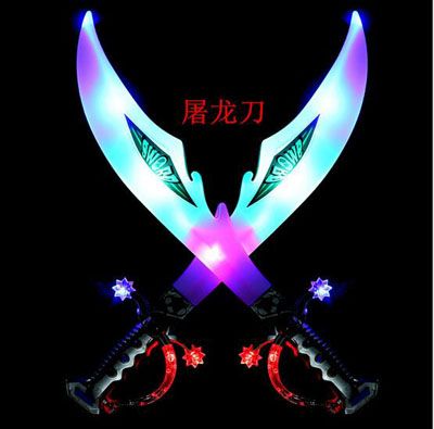 閃光音樂刀劍混搭 54CM超長(zhǎng)武士刀劍男孩發(fā)光 地?cái)傄故袩豳u玩具A27-3-5A26-3-1