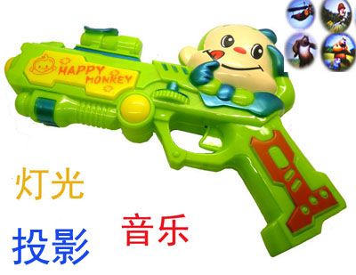 大圣歸來(lái) 電動(dòng)語(yǔ)音投影八音槍兒童玩具電動(dòng)槍六B26-3-2