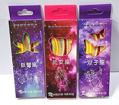 熒光彩色12星座香味星星條紙畫創(chuàng)意手工材料紙