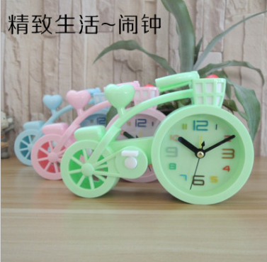 LY1180創(chuàng)意單車(chē)鬧鐘家用臥室學(xué)生鬧鈴懶人美觀(guān)禮品可愛(ài)飾品96/箱a15-1-2