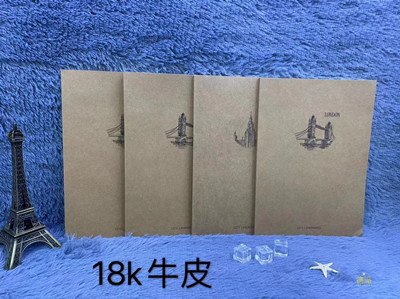 18K 牛皮活頁(yè)本記事本子筆記本清新計(jì)劃分類(lèi)本子六B36-3-3