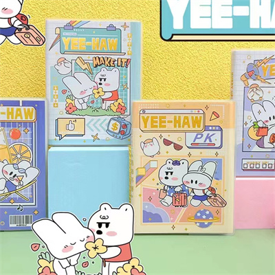 64K076-645德派萬(wàn)品 萌物環(huán)游 筆記本 記事本 卡通可愛(ài)小本子  384/件六B37-3-2