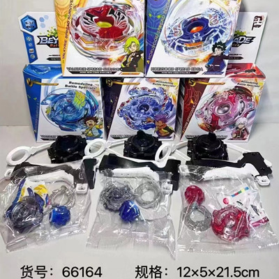 66164全新原件雙鋁合金爆裂陀螺 144盒/件 六B10-3-4