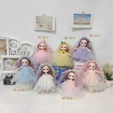 新款洋娃娃玩具16厘米關(guān)節(jié)娃娃女孩禮物10/B35-3-3