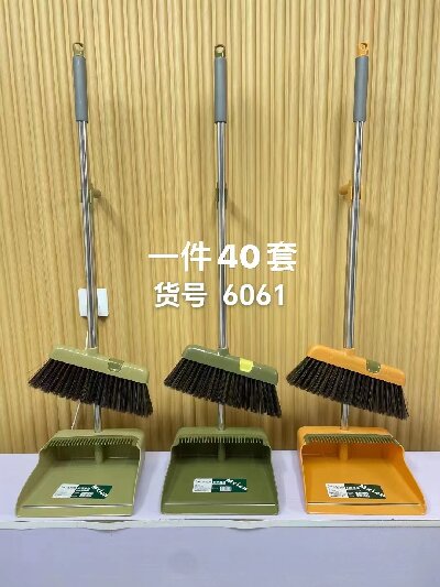 6061家用組合不銹鋼掃把簸箕套裝六B21-1-1
