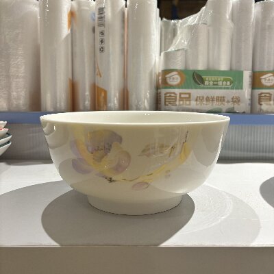 （一等）8寸沙拉碗陶瓷泡面碗韓式創(chuàng)意家用湯碗—花開半夏26個(gè)/件六A6-4-1