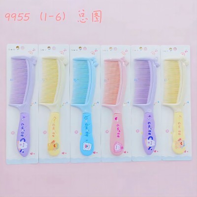 9955-1-6卡通硅膠造型梳發(fā)梳 20/包