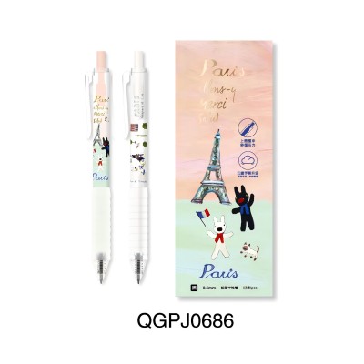 QGPJ0686 masmarcu GLCityWalk黑0.5mm中性筆