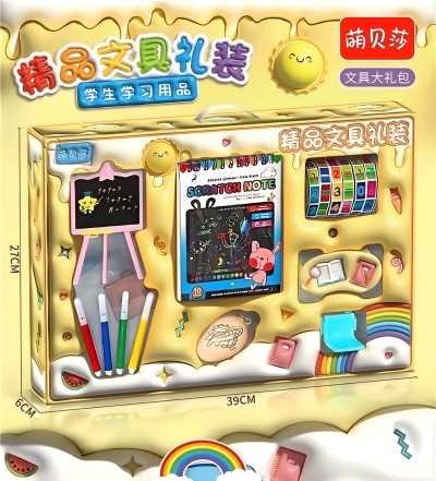 898-1益智文具禮盒彩繪蛋彩色刮刮畫套裝 48盒/箱六B12-3-4