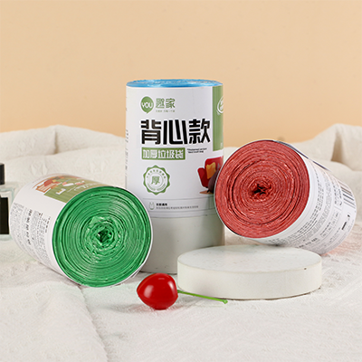 （200/箱）0382加厚背心垃圾袋多色點斷式背心垃圾袋