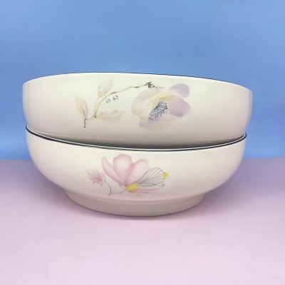 （優(yōu)級(jí)）8寸電子碗家用陶瓷大碗湯碗水煮魚(yú)碗面碗-花開(kāi)半夏 36/件六2號(hào)ZBJ2-2-1